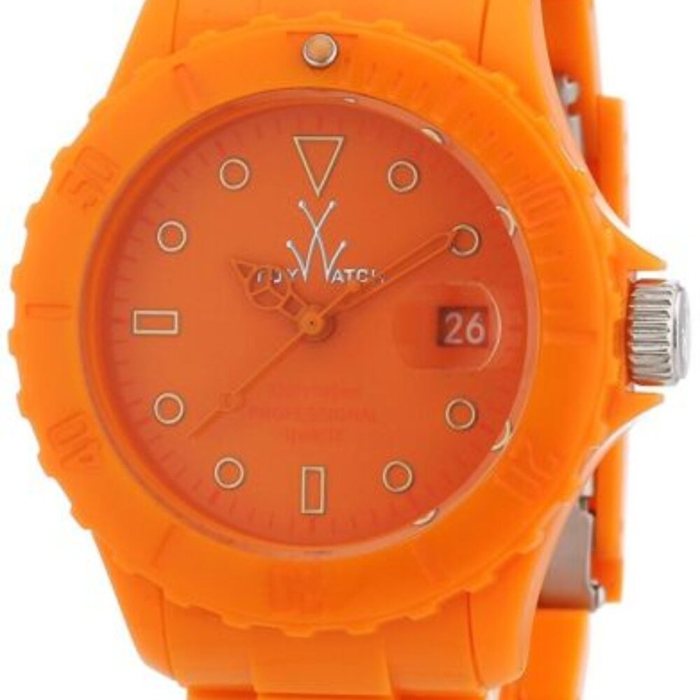 ToyWatch - Orange Aluminum Bracelet Women’s Fashion Quartz Watch